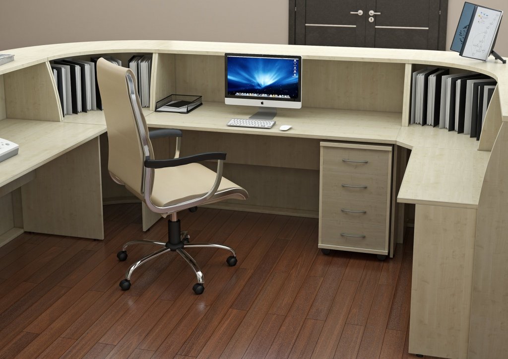 Стойка-ресепшн для офиса RIVA - вид 4