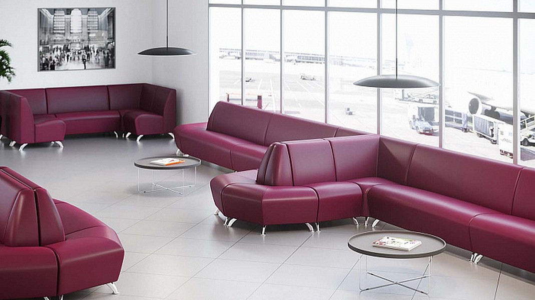 Диван для офиса эконом Интер хром - вид 12