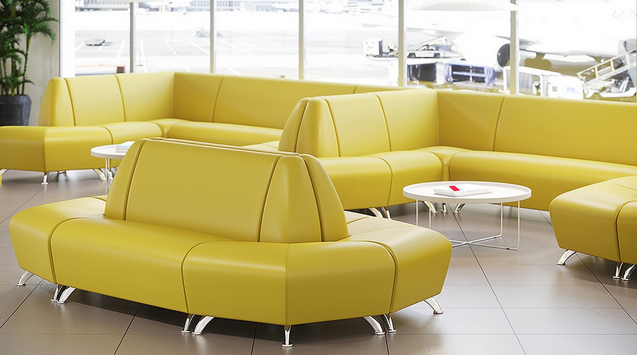 Диван для офиса эконом Интер хром - вид 13